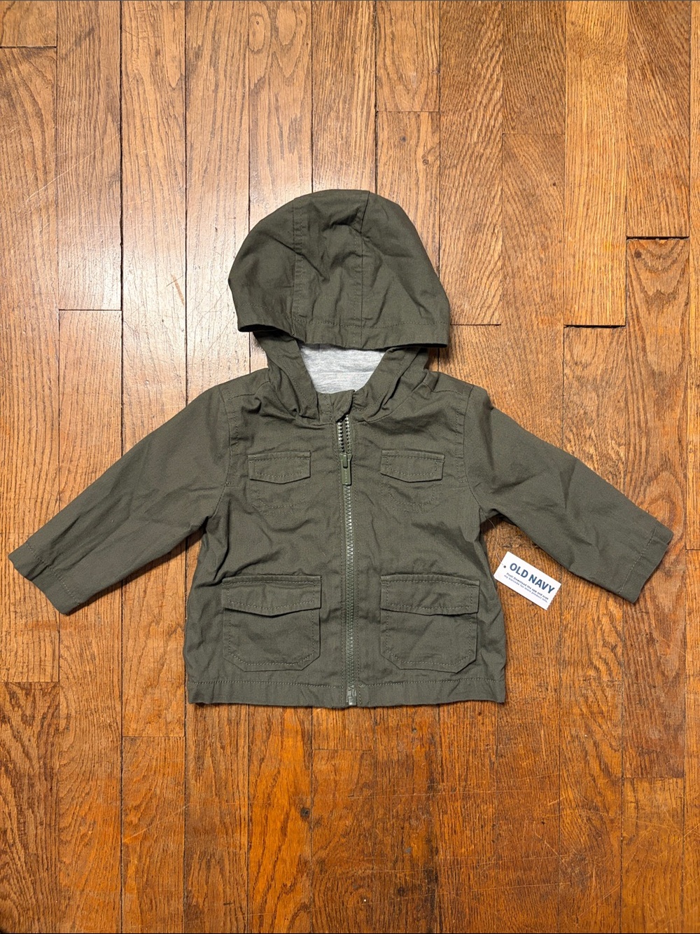 Old Navy Olive Hooded Toddler Jacket